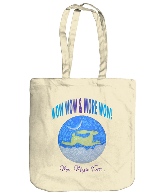 Earth Aware Organic Spring Moon Magic Wow Wow & More Wow! Tote Bag!